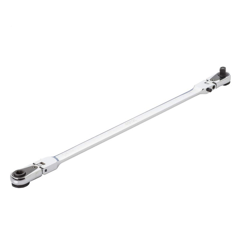  [AUSTRALIA] - EZRED 4S12L Silver Combination Stick Flexible Dual Ratchet with 1/4" Square Drive & Magnetic Bit Drive Flexible Stick