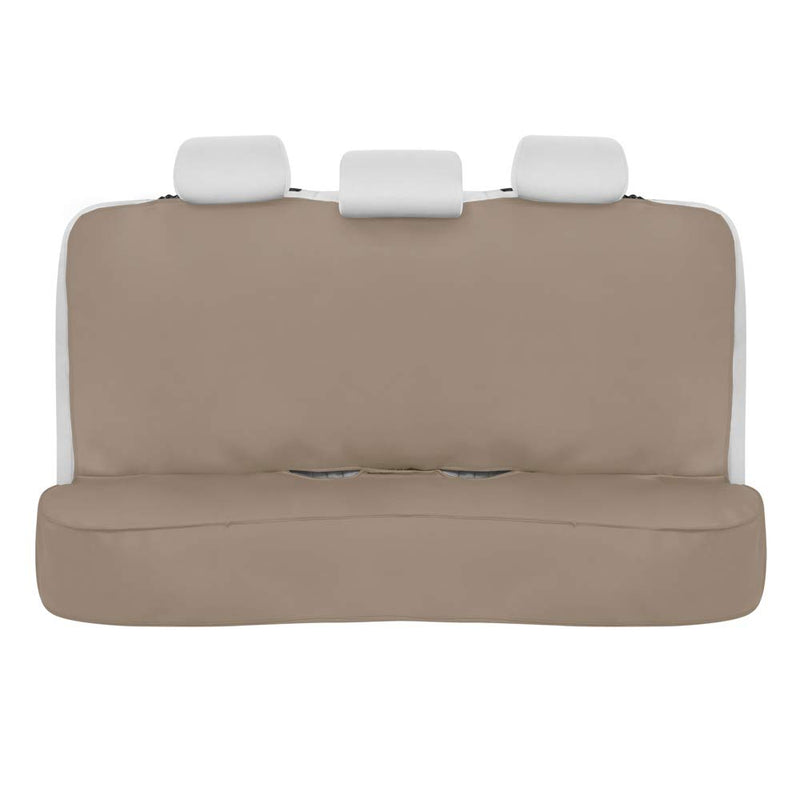  [AUSTRALIA] - BDK BDSC-278 AllProtect Waterproof Neoprene Rear Bench Seat Cover for Car SUV Truck - Quick Install - Heavy Duty Universal Fit - for Work, Utility, Kids, Pets & Vehicle Protection (Solid Beige) Creamy Beige