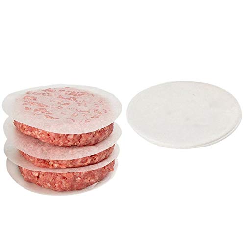  [AUSTRALIA] - Parchment Paper Round Non-Stick Hamburger Patty Paper Parchment Sheets Cake Pan Liner Circles for Baking Cakes, Cooking, Burger Patties, Cheesecake and Other Burger Patties (Pack of 96, 20CM)