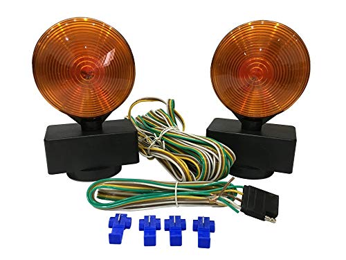  [AUSTRALIA] - MaxxHaul 80778 Magnetic Towing Light Kit (Dual Sided for RV, Boat, Trailer and More DOT Approved)