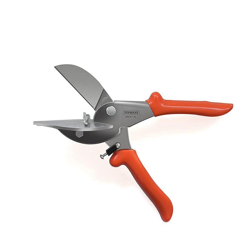  [AUSTRALIA] - TOWOT Sharp Multi Angle Miter Shear Cutter, Adjustable at 45 To 135 Degree With Safety Lock Hand Tools for Cutting Plastic, PVC and Molding Trim