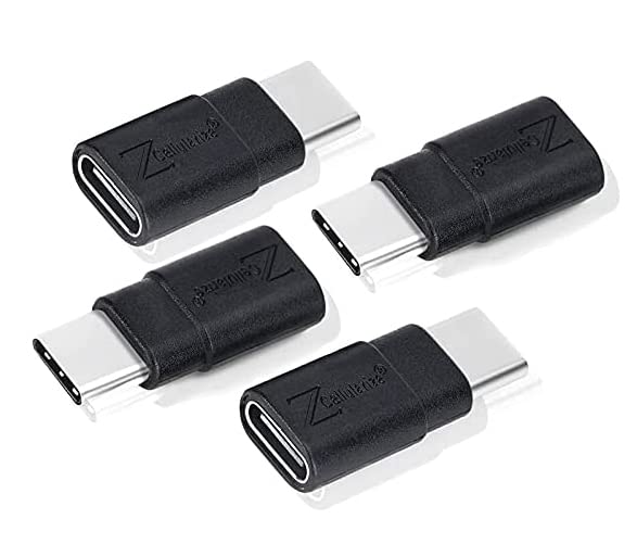  [AUSTRALIA] - Cellularize USB C Extender Adapter (4 Pack) 3.2/40Gbps Short Dock Extension Type-C 8K@60Hz PD 100W Low Profile Type-C Male to Female Thunderbolt QC & Data Transfer for USB-C Devices 4 Pack Black