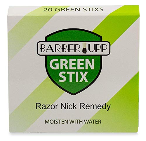 BARBERUPP Styptic Stick Shave Accessories (Green Stix, 3 Pack) Stops Bleeding For Razor Nicks For Men & Women - Sanitary and Great For Barbers or Personal 20 Count (Pack of 3) - LeoForward Australia