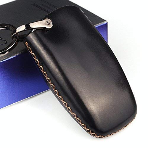  [AUSTRALIA] - Cadtealir absortive Baby Calfskin Genuine Leather Lincoln mkz mkc Continental Navigator mks MKT mkx Key fob Cover case Holder