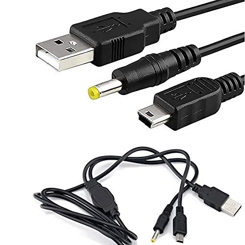  [AUSTRALIA] - Battery Wall Charger Compatible with Sony PSP-110 PSP-1001 PSP 1000 / PSP Slim & Lite 2000 / PSP 3000 Replacement AC Adapter+ 4 Feet 2-in-1 Charger Cable