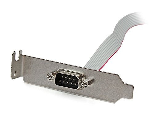  [AUSTRALIA] - StarTech.com 1 Port 16-Inch DB9 Serial Port Bracket to 10 Pin Header - Low Profile (PLATE9M16LP)