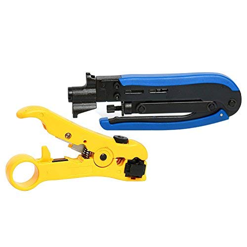  [AUSTRALIA] - YaeTek RG59 RG6 RG11 Compression Tool Coax Coaxial Cable Crimper Stripper