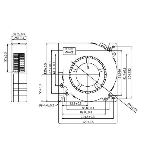  [AUSTRALIA] - Wathai 120mm x 32mm Brushless Cooling Blower Fan 12V DC Dual Ball Centrifugal Fan High Airflow