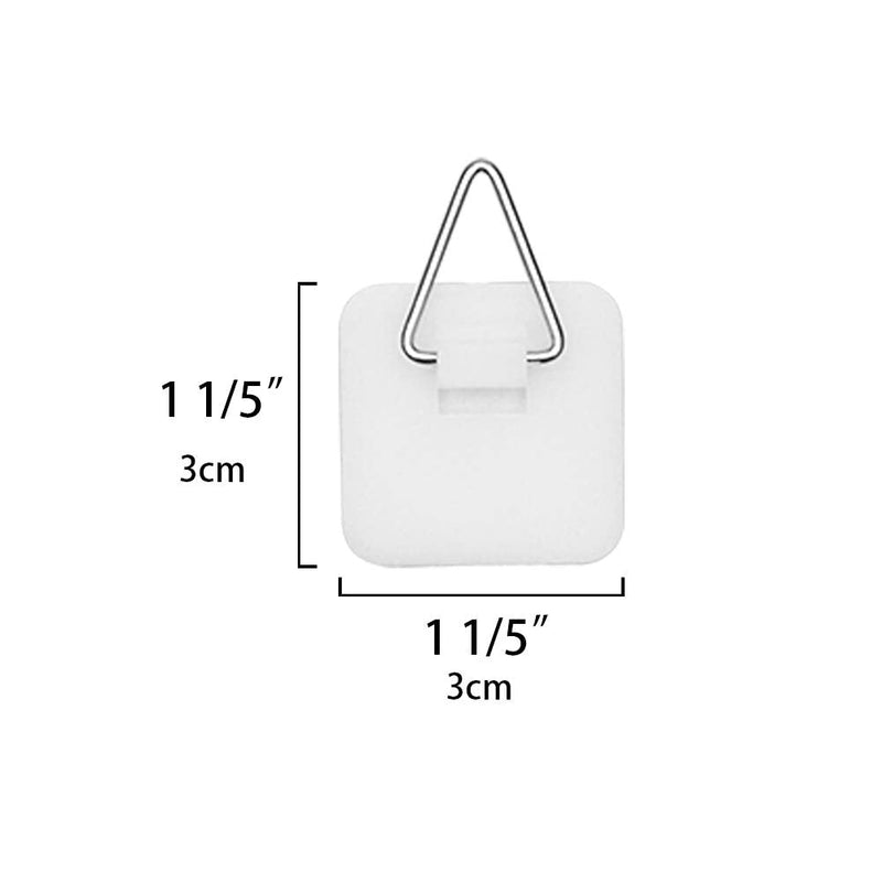  [AUSTRALIA] - Artliving 1.25 Inch Invisible Adhesive Plate Hanger Set Vertical Plate Holders for the wall (20 pack) 20 3cm