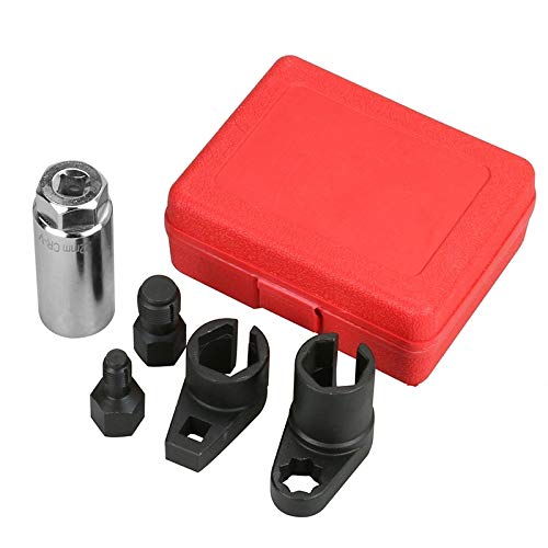 5 PCS Automotive O2 Oxygen Sensor Socket Offset Wrench Remover Tool and Thread Chaser Tool - LeoForward Australia