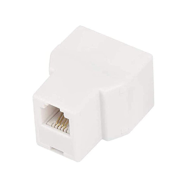  [AUSTRALIA] - 3Female Telephone Splitter Adapter Cable,Telephone Landline Cable Connector and Separator (RJ11 6P4C-2 Pack) RJ11 6P4C-2 Pack