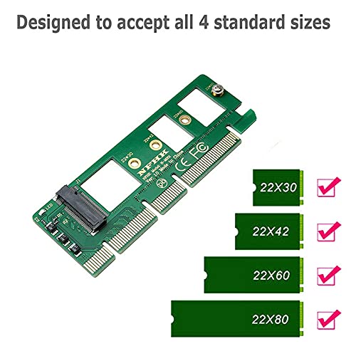  [AUSTRALIA] - Acxico 1Pcs M.2 NGFF to Desktop PCIe x4 x8 x16 NVMe SATA Dual SSD PCI Express Adapter Card