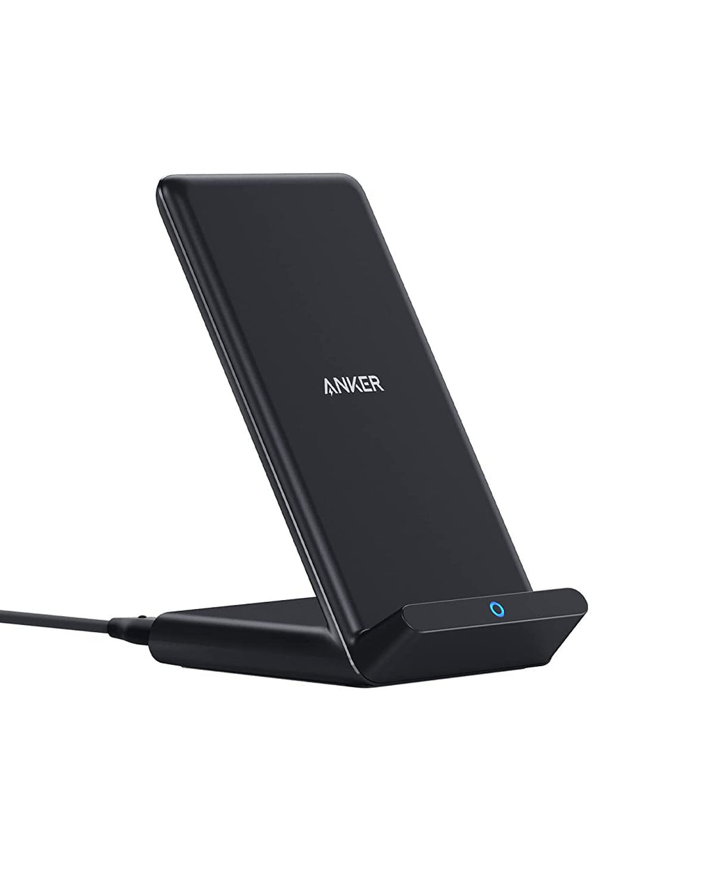  [AUSTRALIA] - Anker 313 Wireless Charger (Stand), Qi-Certified for iPhone 14/14 Pro/14 Pro Max/13/13 Pro Max, 10W Fast-Charging Galaxy S20, S10 (No AC Adapter) Black