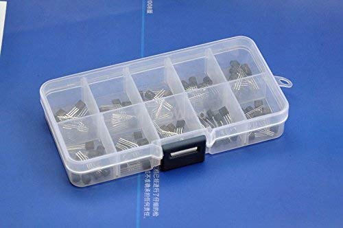 Electronics-Salon Bipolar Small-Signal Transistors Assorted Kit, 10 Types: 2N3904 2N3906 2SA1015 2SC1815 2N4401 2N4403 2N5551 2N5401 MPS2222A MPS2907A. - LeoForward Australia