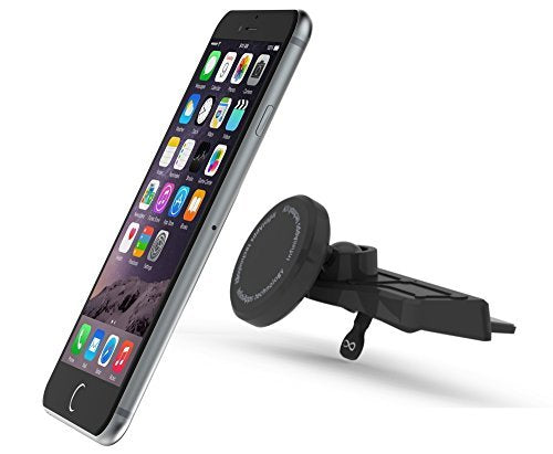  [AUSTRALIA] - [Maker of iMagnet] Car Mount, Magnetic Mount-InfiniApps The Original Patented Slyde CD Slot Mount, Car Phone Mount for Smartphones iPhone Series, All Galaxy S Series, All Notes and Tablets