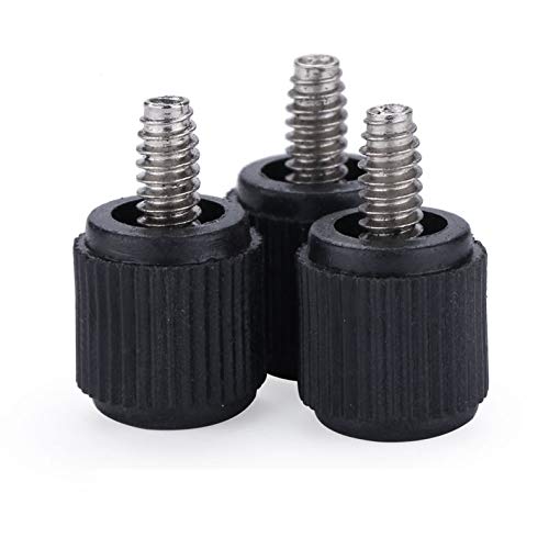  [AUSTRALIA] - E-outstanding #6-32 Thumb Screw 10PCS #6-32 Black Nickle Plated Carbon Steel Philips PC Computer Case Thumbscrews Hand Tighten Thumb Screws