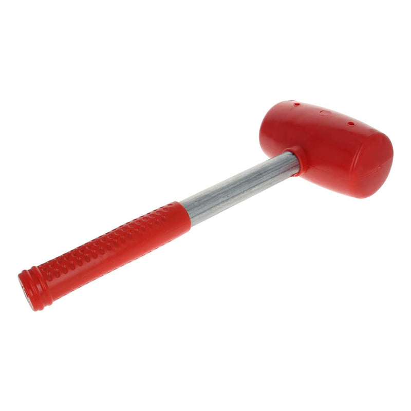  [AUSTRALIA] - Utoolmart Red Rubber Hammer, 26 Ounce, Soft-Face Hammer, Anti-Slip Stainless Steel Tube, Rubber Handle Rubber Head Mallet Grip for All Jobs DIY Hand Tool 750g