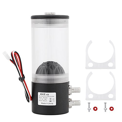  [AUSTRALIA] - 500L/H 10W DC 12V Mute Water Cooling CPU Water Cooler Cooling Pump Tank Heat Exchanger Mute 60 × 160 mm