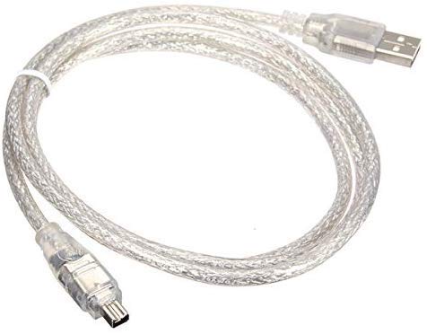  [AUSTRALIA] - BLUEXIN USB 2.0 Male to IEEE 1394 Mini 4Pin Male iLink Firewire DV Adapter Cord Cable Compatible with Sony DV
