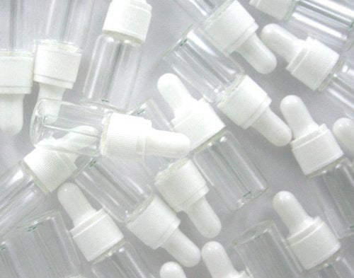 10Pc Zink Color 4 Ml Glass Serum Vial Bottle With White Dropper - LeoForward Australia