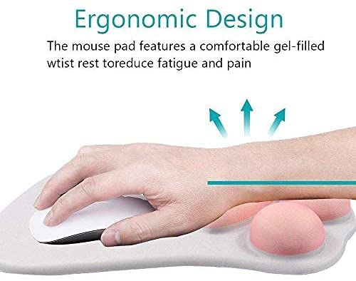 EasiCozi Cat Paw Mouse Pad with Wrist Support, Cartoon Cute Cats Paw Soft Silicone Rests Wrist Cushion Fashion Rest Comfort Mouse Pats (10.6×8.0) - LeoForward Australia