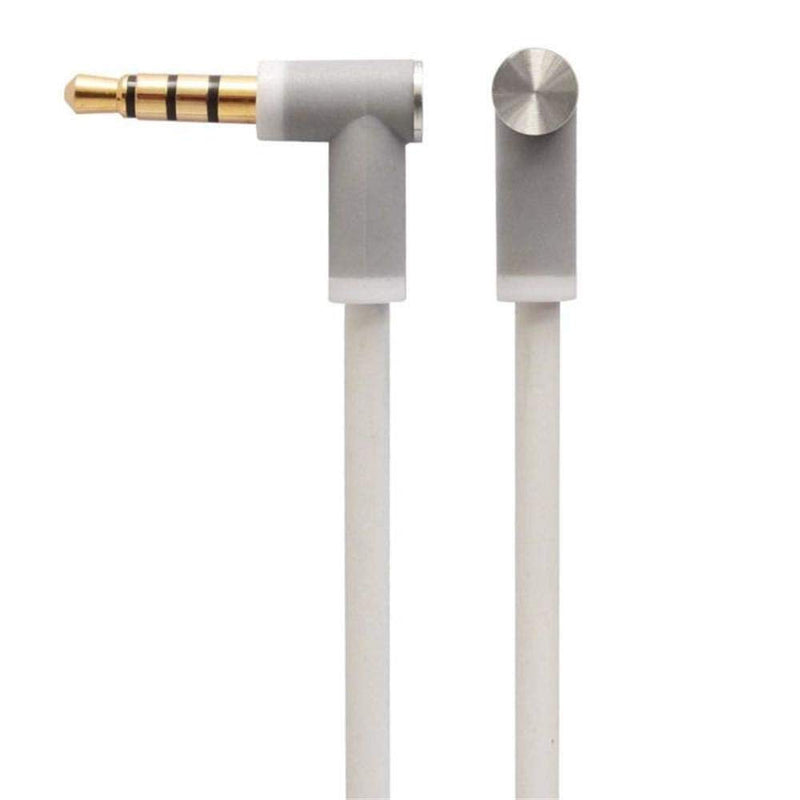  [AUSTRALIA] - EARLA TEC Replacement Audio Cable Cord Wire with in line Microphone and Control for Beats by Dr Dre Headphones Solo Studio Pro Detox Wireless Mixr Executive Pill (White) White