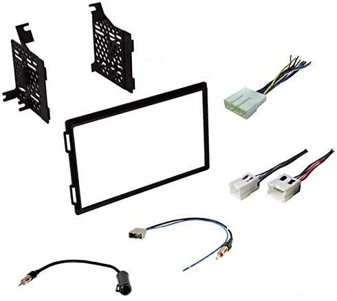  [AUSTRALIA] - Premium Car Stereo Install Dash Kit, Wire Harness, and Antenna Adapter to Install an Aftermarket Double Din Radio for Select Nissan Vehicles - See Compatible Vehicles Below