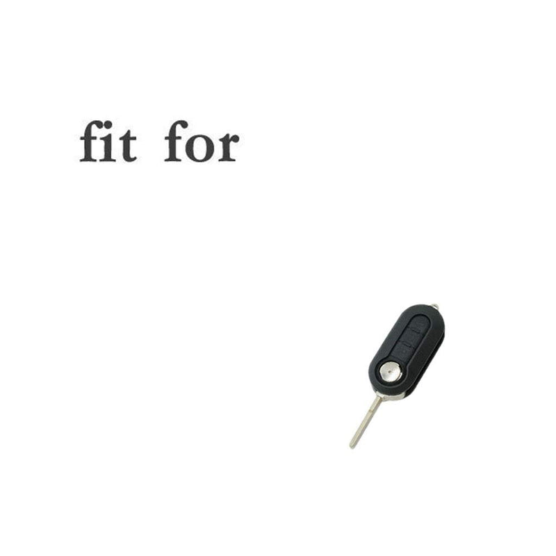  [AUSTRALIA] - SEGADEN Silicone Cover Protector Case Skin Jacket fit for FIAT 3 Button Flip Remote Key Fob CV4759 Rose