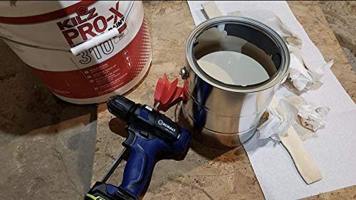  [AUSTRALIA] - Edward Tools Paint Mixer Drill Attachment - Helix Mixer for 1 Gallon of Paint Epoxy, Resin, Silicone - Consistent Even Flow Stirrer Paddle - Works with all 3/8” and larger drills (1)