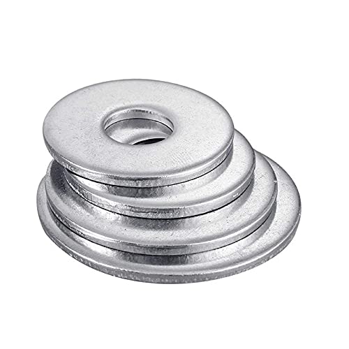  [AUSTRALIA] - Beduan 1/4"ID x 1/2"OD Flat Washer, Stainless Steel 304, Plain Finish, Nominal Thickness (Pack of 110) 1/4" x 1/2"OD
