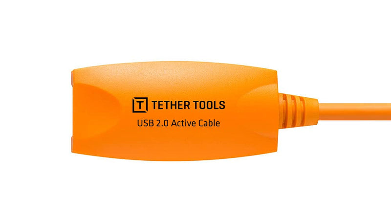  [AUSTRALIA] - Tether Tools TetherPro USB 2.0 to USB Female Active Extension Cable, 16' (5m), High-Visibility Orange
