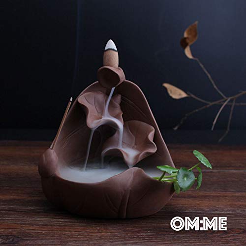  [AUSTRALIA] - OMME 168 PCs Upgraded Backflow Incense Cones, 100% Natural Scents Home Decor Yoga Aromatherapy Ornament Waterfall (Agarwood) Agarwood