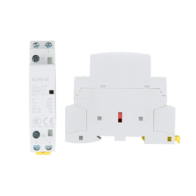  [AUSTRALIA] - AC Contactor Household 2P 2 Pin Household AC Contactor 20A 2NO Din Rail 220V 230V 220V/230V