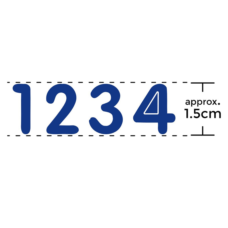 Numbers Arabic Sticker - Primary Digit Count Label Decorative (Set of 5 Sheets, Navy) - LeoForward Australia