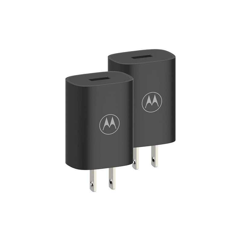  [AUSTRALIA] - Motorola (2-Pack) TurboPower Flip Charger- 18W QC3.0 - Turbo for Motorola Razr, Edge/Edge+, One 5G/5G Ace, Moto G Power/Stylus/Play [No Cable], Black, (SC-71) [2-Pack] 1 Port, No Cable
