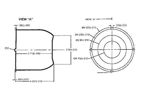 4 Black Trailer Wheel Hub Center Cap 4.25" Diameter Travel Trailer, Camper RV By Autmotive Authority - LeoForward Australia