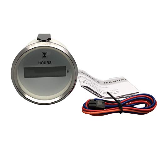  [AUSTRALIA] - ELING Waterproof Hour Meter Gauge 9-32V 52mm(2") with Backlight