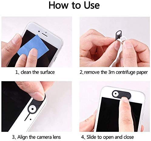  [AUSTRALIA] - Webcam Cover Slide, 0.027 inch Ultra Thin Webcam Privacy Protector Camera Blocker for MacBook Pro, Laptop, Tablets, Smartphone, iPad, iMac, Echo Show, 6 Pack