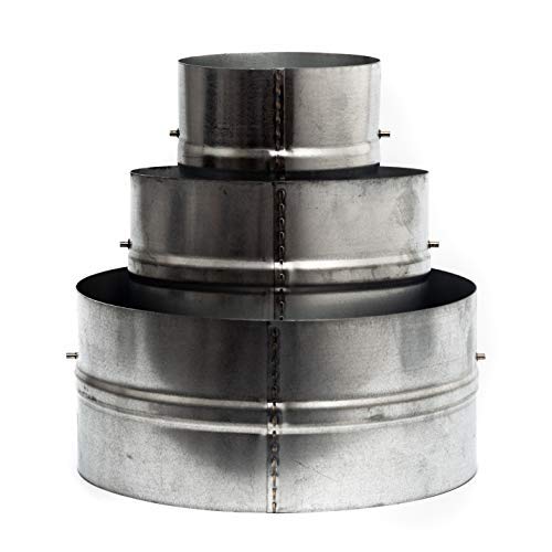  [AUSTRALIA] - Vent Systems 8'' Inch Backdraft Damper - Backflow Shutter - Heavy-Duty Inline Springs Loaded - One-Way Airflow Ducting Insert - Inline Fan Vent Deflector 1 8 Inch