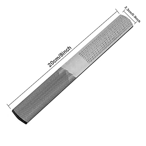  [AUSTRALIA] - Wood Rasp File 4 Way Hand File and Round Rasp, Half Round Flat & Needle Files Wood Rasp Set for Sharping Wood and Metal Tools