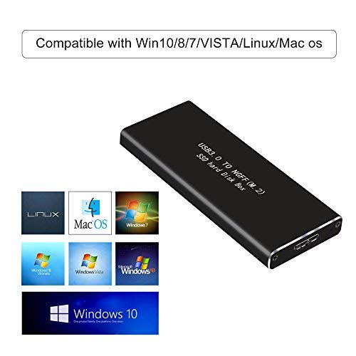 M.2 SATA SSD to USB 3.0 External SSD Reader Converter Adapter Enclosure with UASP, Support NGFF M.2 2280 2260 2242 2230 SSD with Key B/Key B+M - LeoForward Australia