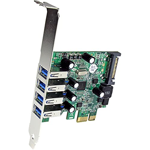  [AUSTRALIA] - StarTech.com 4-Port PCI Express SuperSpeed USB 3.0 Controller Card with UASP - USB 3.0 Expansion Card with SATA Power (PEXUSB3S4V)