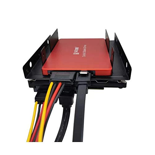  [AUSTRALIA] - SATA Cable, SATA Data Cable and SATA Power Splitter Cable (4 Pack) SATA III Cable 6.0 Gbps SATA 3.0 Cable,15 Pin Power Splitter Cable