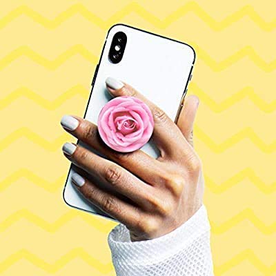  [AUSTRALIA] - (3 Pack) Collapsible Phone Bracket 360°Rotary Grips for Phones & Tablets - White Heart Rose Gold Geometric Rose Gold Marble