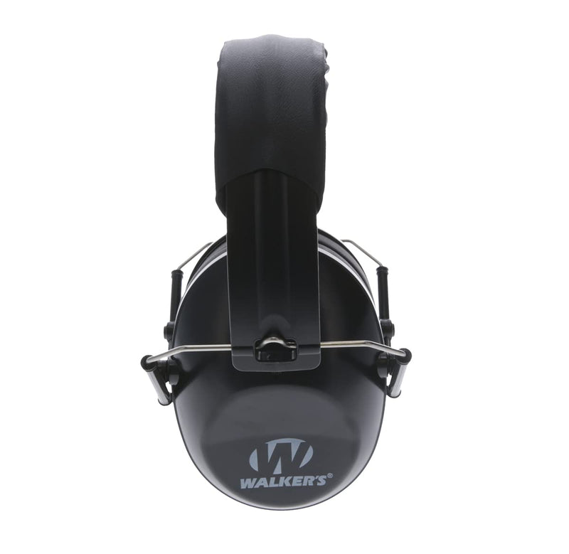  [AUSTRALIA] - Walker's Unisex Adult's Lightweight Foldable Hearing Protection 22 dB Noise Reduction Pro Low-Profile Earmuffs Black