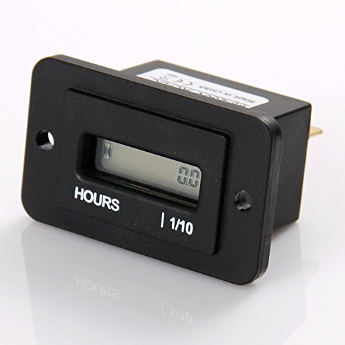  [AUSTRALIA] - Runleader Digital LCD Hour Meter, AC 86V to 230V, Total Hours Resettable, Use for ZTR Lawn Mower Tractor Generator Golf cart Club car Scrubber Marine ATV Motor Compressor and Other Powered Equipment AC 86-230V