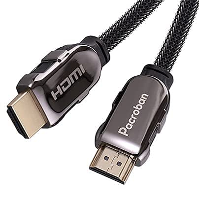  [AUSTRALIA] - Pacroban 8K HDMI 2.1 Braided Cable (30ft) CL3 Rated Supports 48Gbps Ultra High Speed, 10K 8K 5K 4K at 120Hz, 60Hz Dynamic HDR, Dolby Vision, Dolby Atmos, in-Wall Safe 1 30Ft