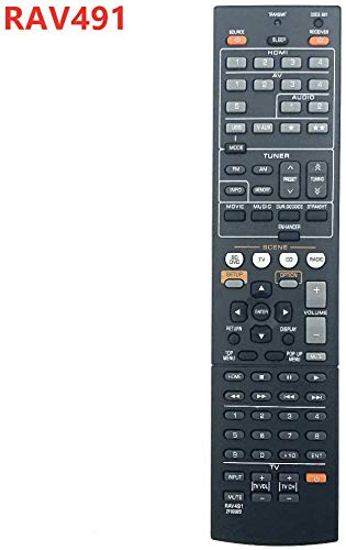 LR General Replacement Remote Control Fit for 491 RAV331 RAV434 RAV434-WW510600 HTR-3064 HTR-5064 HTR-6295 YHT-595 RX-A800 YHT-595BL for Yamaha AV Receivers - LeoForward Australia