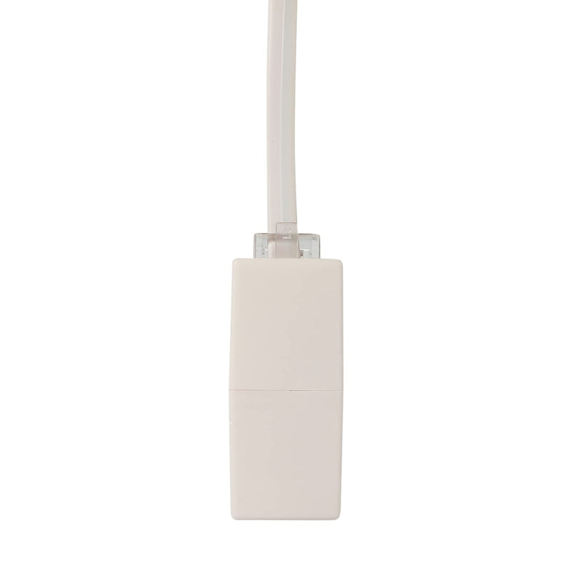  [AUSTRALIA] - 100 Feet Long Telephone Extension Cord Phone Cable Line Wire, with Standard RJ11 Plug and 1 in-Line Couplers and 20 Cable Clip Holders-White (White 30 M) white 30 M