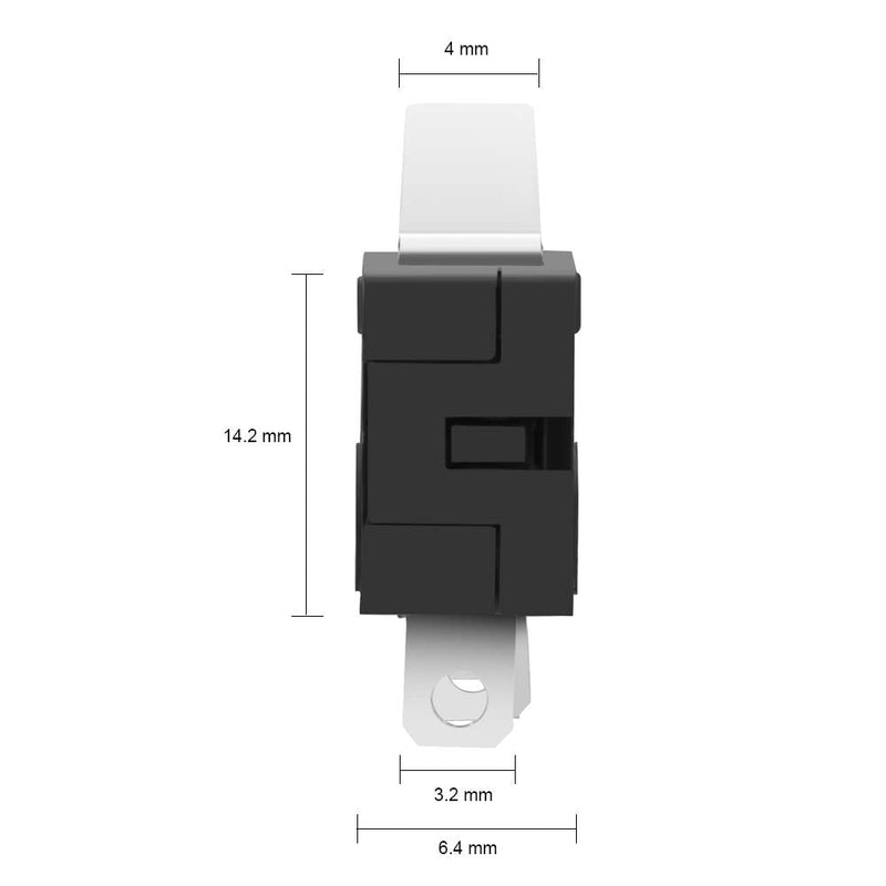  [AUSTRALIA] - MUZHI SPDT 1NO 1NC Hinge Lever Momentary Push Button Micro Limit Switch AC 5A 125V 250V 3 Pins 12 Pcs 4